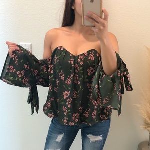 Hunter off shoulder top